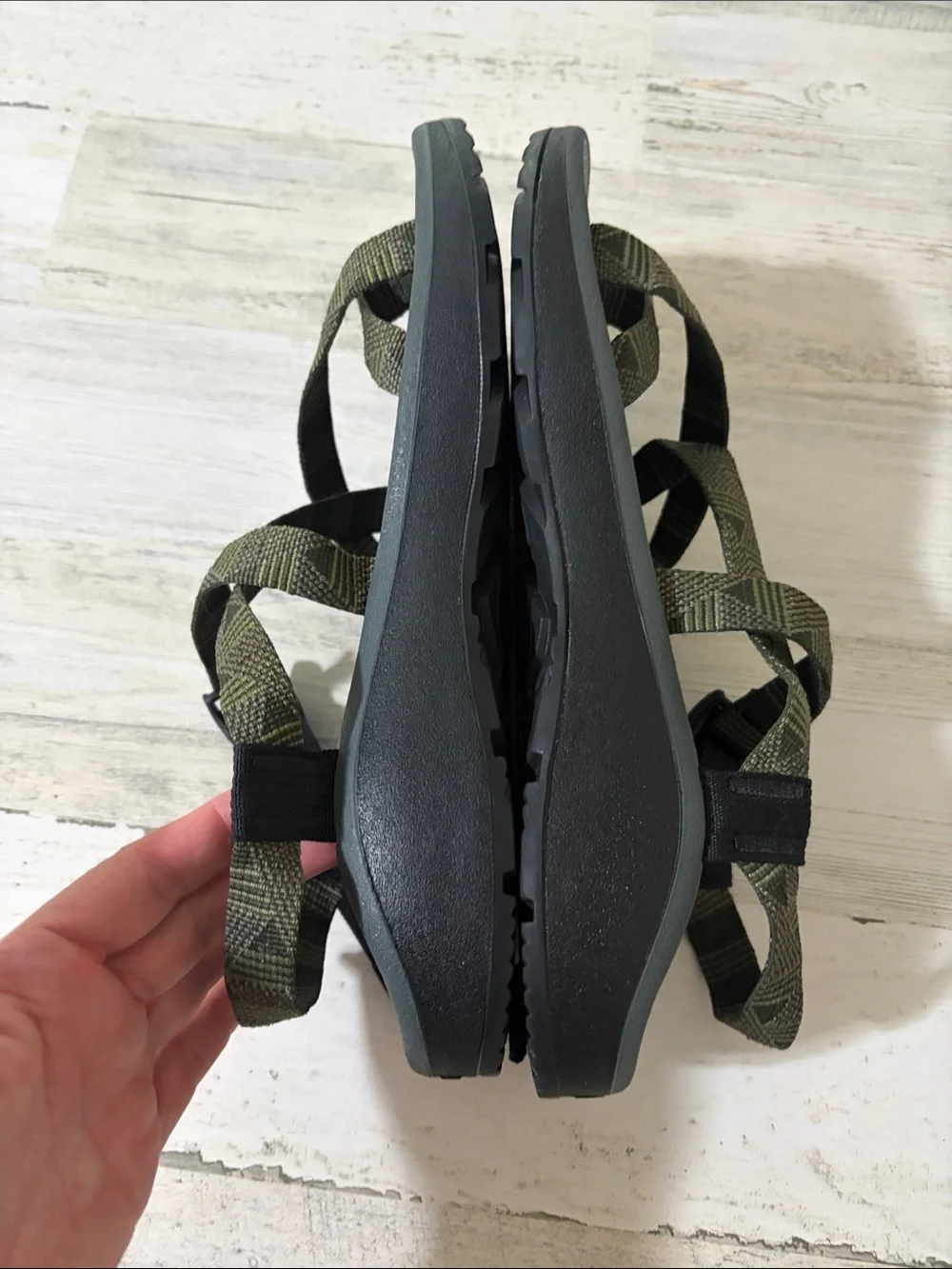 Chaco Men's Olive Green Strapped Sandals Size 11